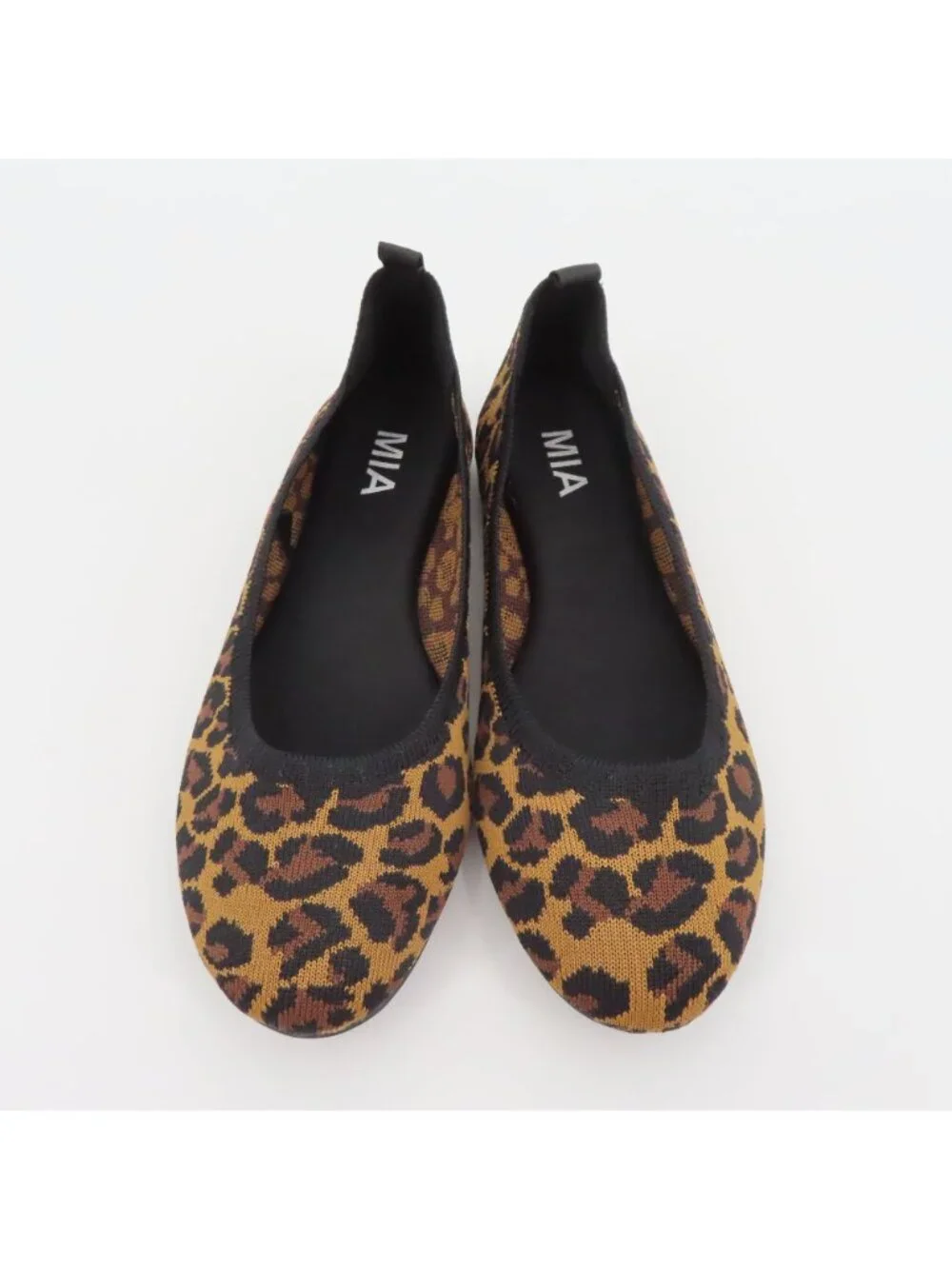 MIA Women 8.5 M EVANNA Leopard Cheetah Animal Print Round Toe Ballet Flat Shoes